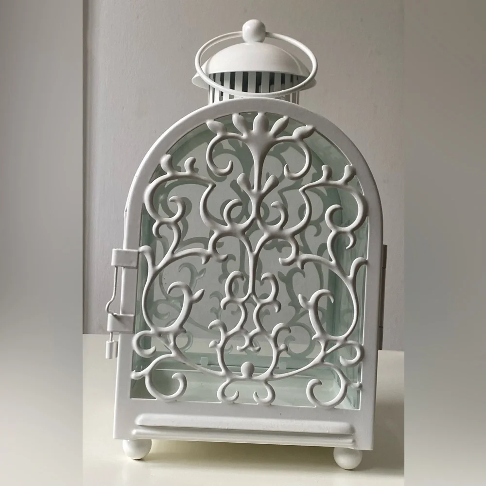 IKEA Elegant White Decorative Lantern